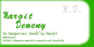 margit demeny business card